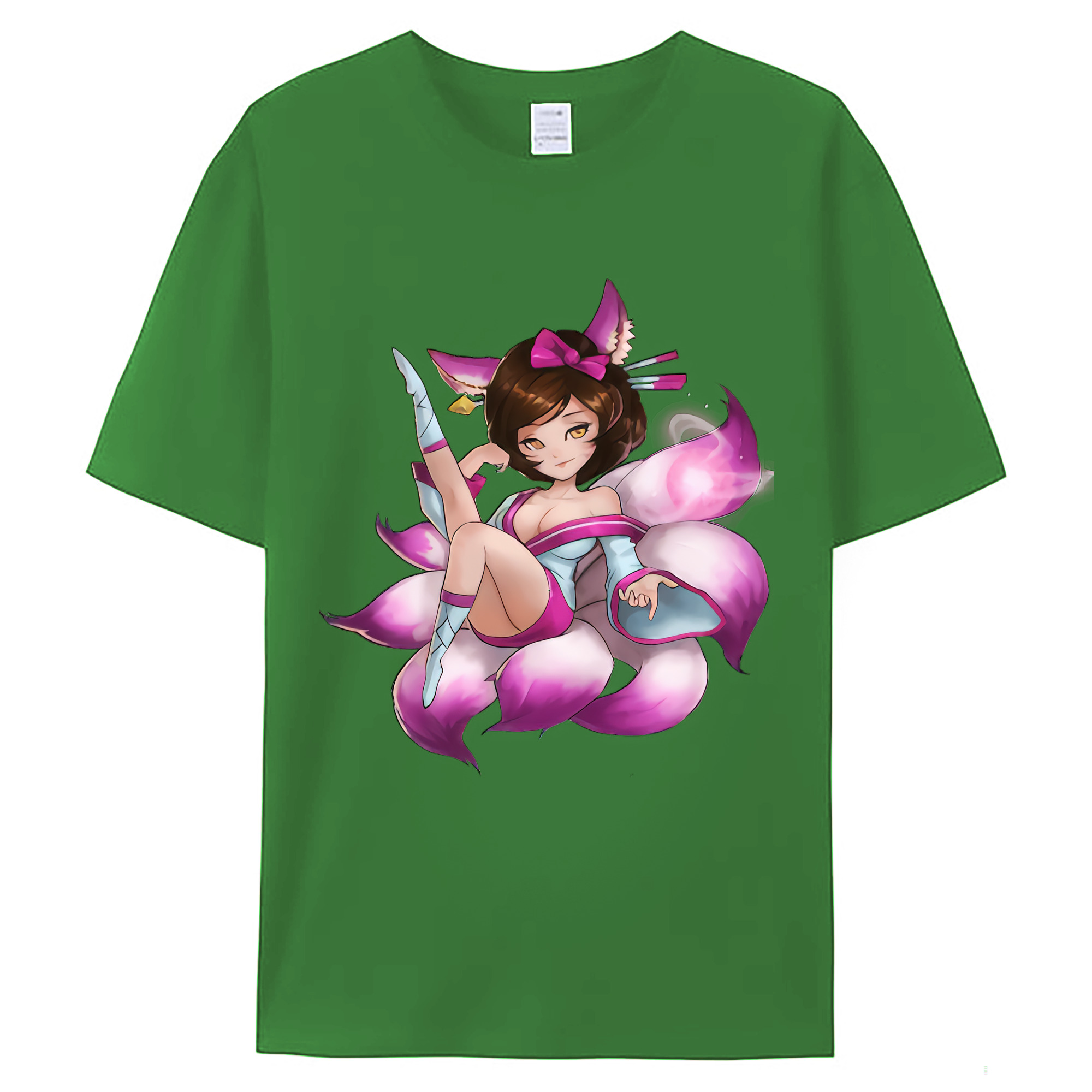 （画像用） リーグ・オブ・レジェンド League of Legends LOL レディースカジュアルプリントTシャツ（綿100％）